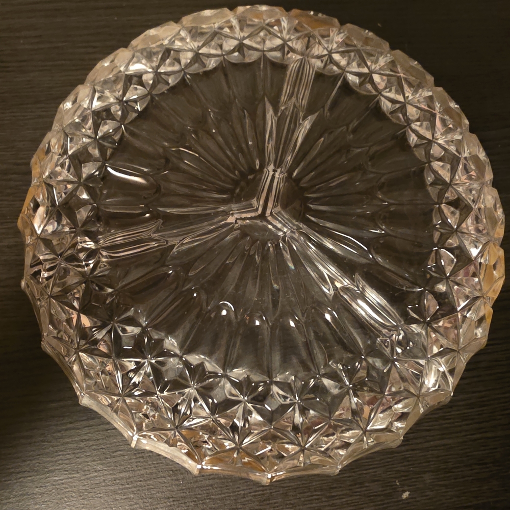 1950s Vintage Silver Rimmed Bowl